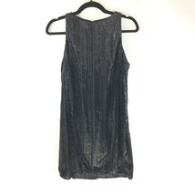 Astr The Label Shift Dress Sleeveless Velvet Burnout Keyhole Black Size S - £26.54 GBP