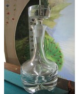 KROSNO POLISH CRYSTAL SHIP STYLE MID CENTURY DECANTER WITH STOPPER 12&quot; - £97.38 GBP