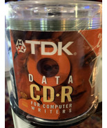 TDK 50 Pack 21 MIN Data CD-R 185 MB 24x Compatible Cakebox Writable - £16.16 GBP