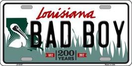 Bad Boy Louisiana Novelty Metal License Plate - £17.50 GBP