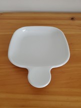 Corning Ware Grab It Snack It Plate Dish P-185-B White Coupe - £7.70 GBP