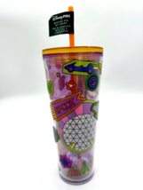 Disney Parks EPCOT Park Icons Starbucks Tumbler Cup WITH 2 Mystery Pins ... - $63.35