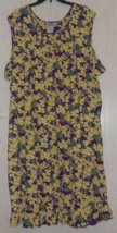 Nwt Womens Anthony Richards Plum W/ Floral Print Knit Nightgown Size 5X - £22.03 GBP