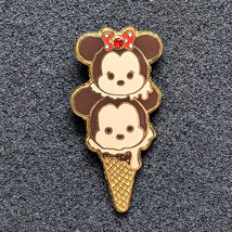 Mickey and Minnie Disney Pin: Tsum Tsum Ice Cream Cone - £10.09 GBP