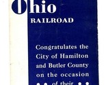 Baltimore &amp; Ohio Railroad Hamilton Butler County Sesqui Centennial Broch... - $84.06