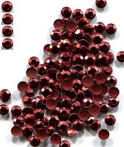 RHINESTUDS Faceted Metal 3mm Hot Fix   RED  144 pc  1 gross - £4.56 GBP