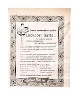 1957 Lockport Mills Batt Quilt Filler NY Advertisement Crafts Sewing Sup... - $454.76 MXN