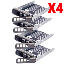 4Pack 3.5&quot; Sas/Sata Hard Drive Caddy Tray For Dell Poweredge R710 Server... - £42.86 GBP