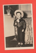 Vintage Rppc Postcard Boy In Cowboy Outfit Halloween - £12.42 GBP