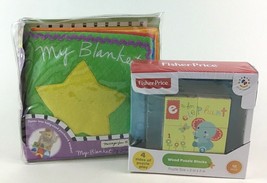 My Blanket LB Kids and Fisher Price Wood Puzzle Blocks Baby Toy Lot Sealed New - £11.57 GBP