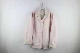 Vintage 90s Streetwear Womens XL Fleece Lined Marlboro Man Rancher Jacket Pink - £55.35 GBP