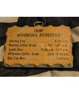 VTG PAULAS WOODEN MOTTOS Our Working Schedule Sign Wall Hanger Home Decor  - $186.39 MXN