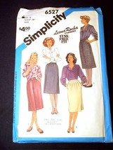 Simplicity vtg Pattern 6527 Fuss Free Fit Misses Skirt in 3 styles Size 14 - £3.89 GBP