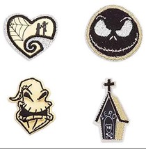 Disney Nightmare Before Christmas Patched Set of 4 Patches - £31.72 GBP