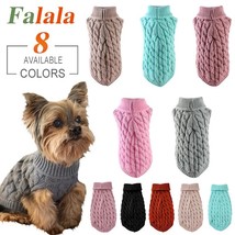 Winter Dog Clothes Chihuahua Soft Puppy Kitten Kitten High Collar Solid ... - £13.81 GBP+