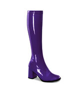SALE Sexy 3&quot; High Heel Gogo Dancer Purple Knee Boots Halloween Costume 7 - €34,98 EUR