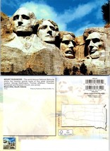 South Dakota Black Hills Mount Rushmore National Memorial Vintage Postcard - £7.49 GBP