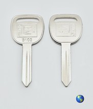 B102 Key Blanks for Various Models by Chevrolet, GMC, and others (3 Keys) - £7.09 GBP