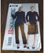 Butterick See and Sew Sewing Pattern B4639 Jacket and Skirt Size 16-22 - £6.23 GBP