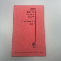 Vintage Rare Tokyo Motor Show Exhibitors List 1968 Japan Motor Fold Out ... - $19.25