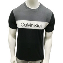 Nwt Calvin Klein Msrp $54.99 Men&#39;s Black Crew Neck Short Sleeve T-SHIRT Size L - £17.97 GBP