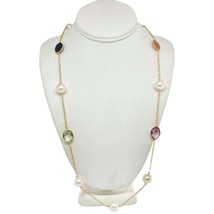 South Sea Pearl Quartz Necklace 14k Gold 12.65 mm 35&quot; Certified $3,950 822109 - £1,185.03 GBP