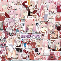 100 Pcs Handmade Darling in the Franxx Anime Zero Two Stickers for Skateboard, L - £9.40 GBP
