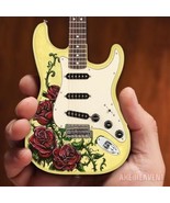 DAVID LOZEAU - Rose Tattoo Fender Strat 1:4 Scale Replica Guitar ~Axe Heaven - $33.66
