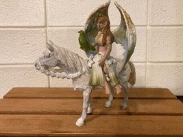 Elfen Bayala Surah Elf Fairy on Horse with Bird.by Schleich World of Elv... - $9.50
