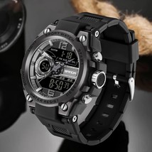 SANDA Men&#39;s Watches Sports Watch 5ATM Waterproof Military Digital Watches S Shoc - £32.99 GBP