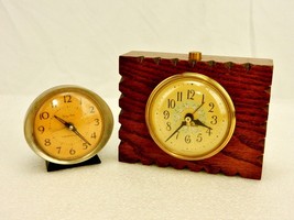 Vintage Alarm Clocks, Lot of 2, Baby Ben &amp; Seth Thomas, Parts or Repair Only - £23.40 GBP