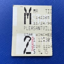 Pleasantville Star Winchester Movie Theatre Ticket Stub Vintage November... - $13.49