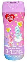 Care Bears Kids 3-in-1 Shampoo/Conditioner/Body Wash W Cotton Candy Scen... - $11.76