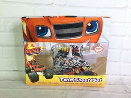 Nickelodeon Blaze And The Monster Machines Fast Track 3 Piece Twin Sheet Set NEW - £27.24 GBP