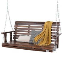Wooden Porch Swing 4.5 ft, Patio bench swing for Courtyard &amp; Garden, Upg... - $3,325.17 MXN