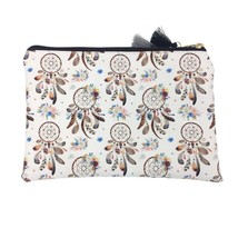 R unicorn print zipper pouch thin leather tassel cosmetic toiletry bag coin purse large thumb200