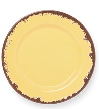 Set of Four (4) Fox Run ~ Melamine ~ Distressed ~ YELLOW ~ 10&quot; Dinner Plates - £29.99 GBP