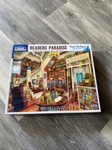 White Mountain Readers Paradise 1000 Pc Puzzle By Aimee Stewart Larger C... - $8.86