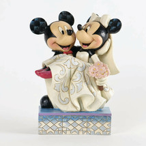 Disney Jim Shore Wedding Figurine Mickey Mouse and Minnie Mouse 6.62" High