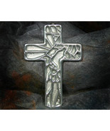 Pewter Cross with Geometric Design - £7.85 GBP