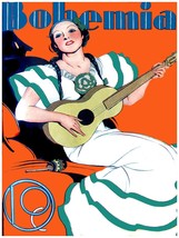 351.Art Decoration POSTER.Graphics to decorate home office.Woman Playing Guitar. - £13.65 GBP+