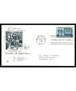 1948 US FDC Cover - Youth Of America, Washington DC Q9 - £2.21 GBP