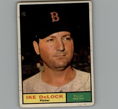 Ike DeLock #268 Topps 1961 Baseball Card Boston Red Sox - £2.45 GBP