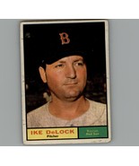 Ike DeLock #268 Topps 1961 Baseball Card Boston Red Sox - £2.41 GBP