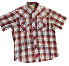 Wrangler Western Fashion Pearl Snap Shirt Short Sleeve Mens Size Large - £18.32 GBP