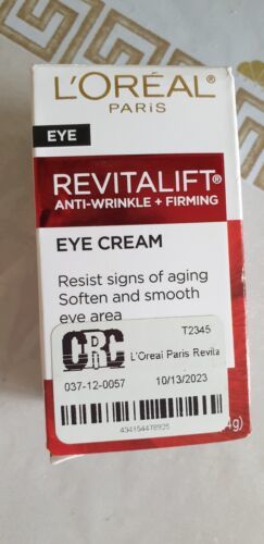 Primary image for L'oreal REVITALIFT Anti Wrinkle & Firming Eye Cream Pro Retinol Anti Aging 0.5oz