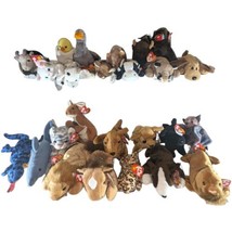 Ty Beanie Babies 25 Retired Lot With Tiny, Daisy, Batty, Sparky, And Many More - £41.84 GBP