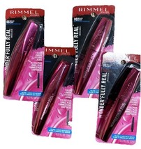 Rimmel Wonder&#39;fully Waterproof Real Mascara, 002 Black Lot of 4 - $393.21 MXN