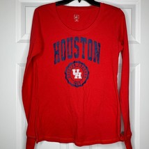 New Houston Cougars T-Shirt Size Medium NCAA Womens LS - £12.46 GBP