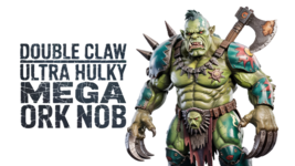 Warhammer 40K Fan Art Double Claw Ultra Hulky Mega Ork Nob - 3D Resin Mo... - $649.47 MXN